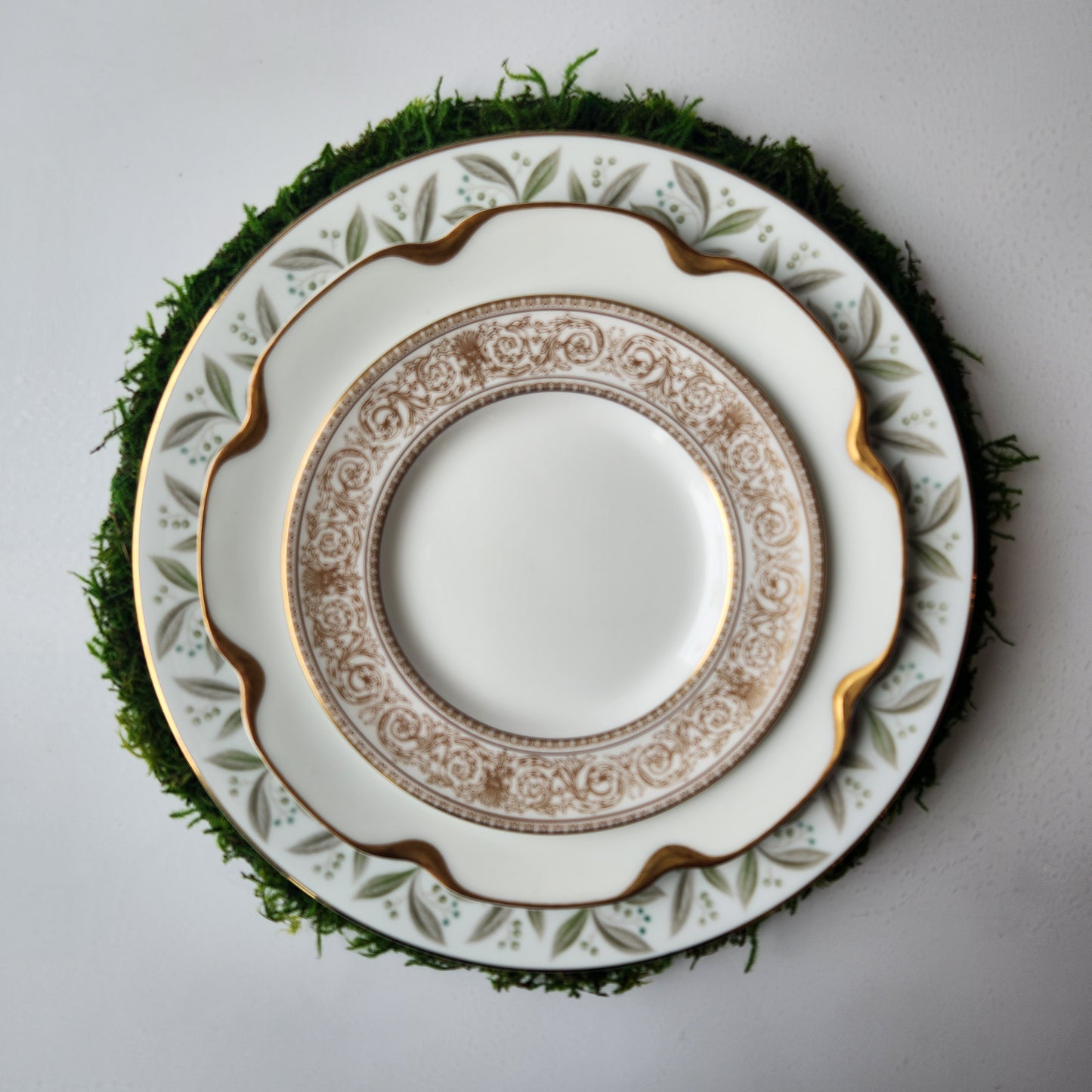 Mossy Forest Table Setting