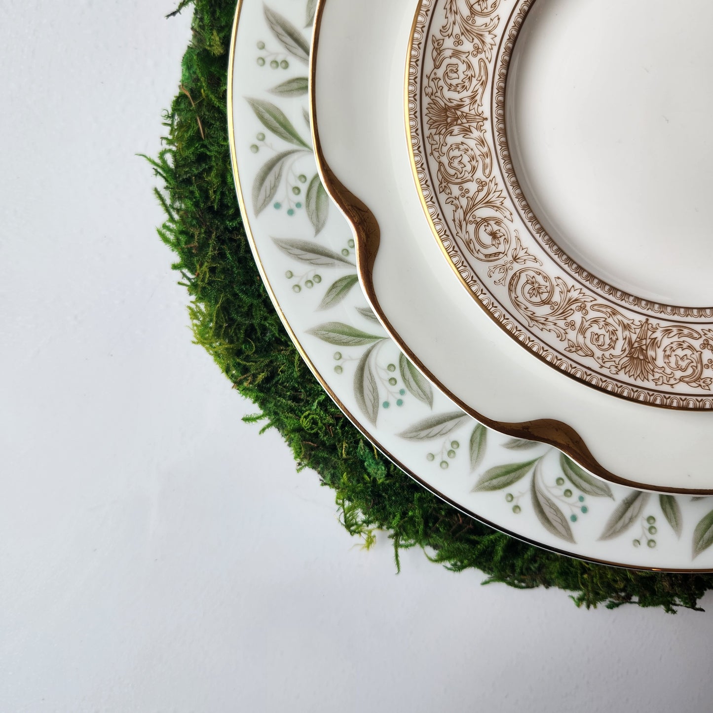 Mossy Forest Table Setting