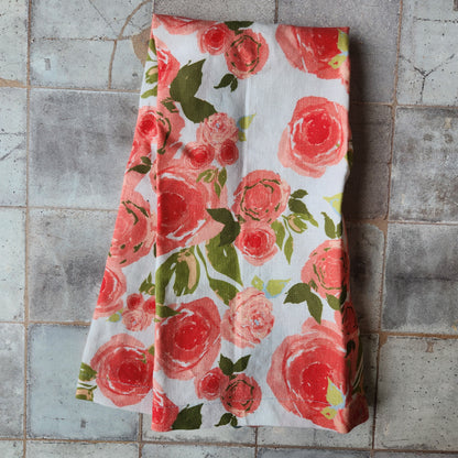 Linen Towel For Kitchen or Bath in "Rosette" by Glass Muriel