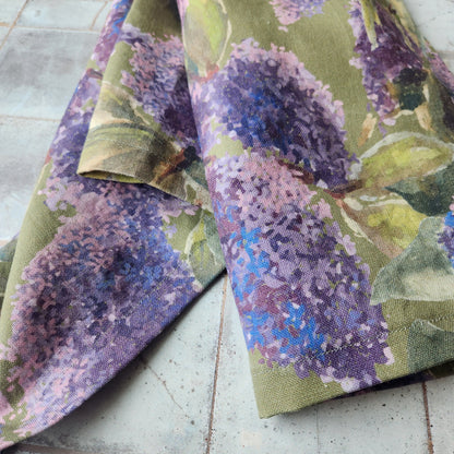 Linen Towel For Kitchen or Bath in "Lilac" by Glass Muriel