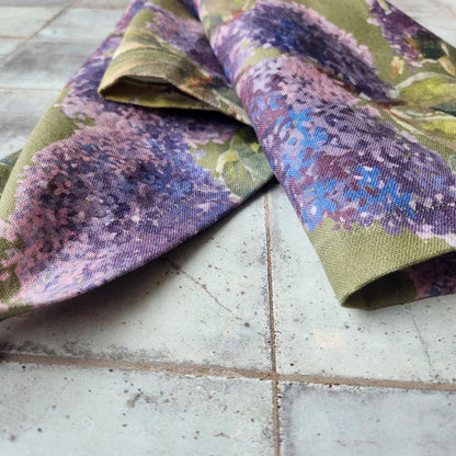 Linen Towel For Kitchen or Bath in "Lilac" by Glass Muriel
