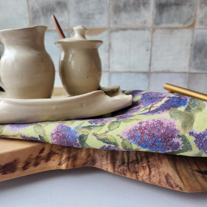 Linen Towel For Kitchen or Bath in "Lilac" by Glass Muriel