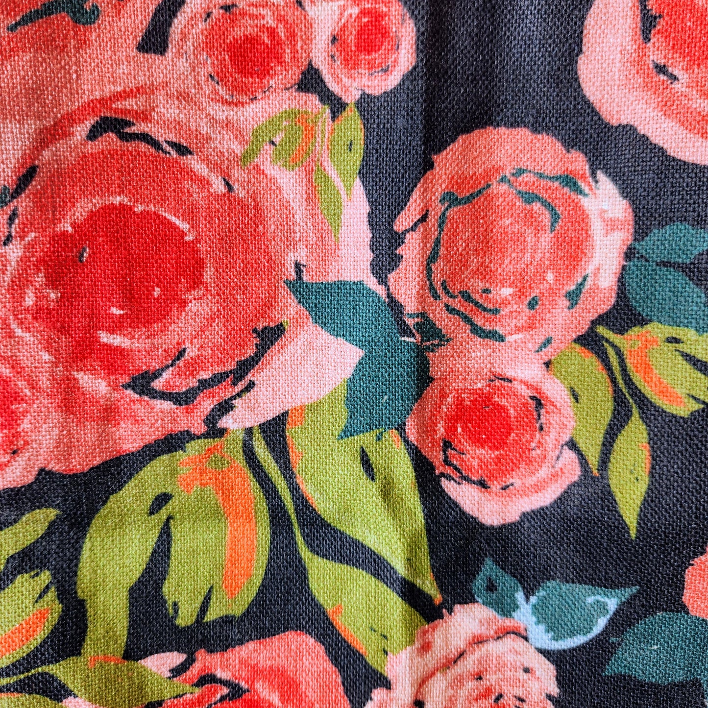Linen Towel For Kitchen or Bath in "Rosette" by Glass Muriel