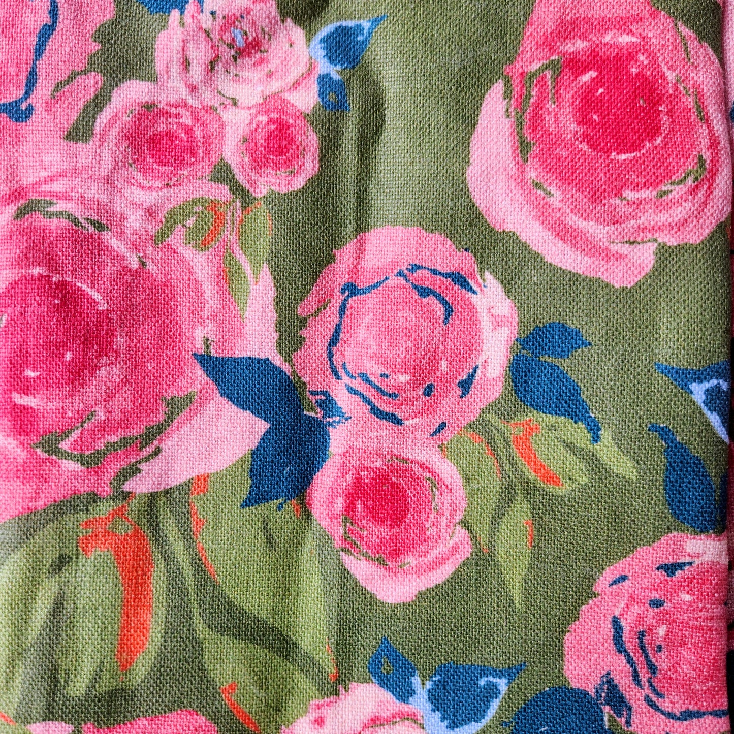 Linen Towel For Kitchen or Bath in "Rosette" by Glass Muriel