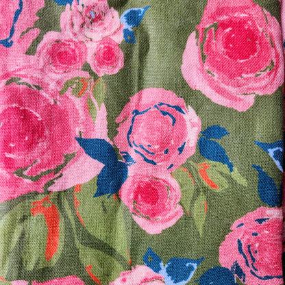 Linen Towel For Kitchen or Bath in "Rosette" by Glass Muriel