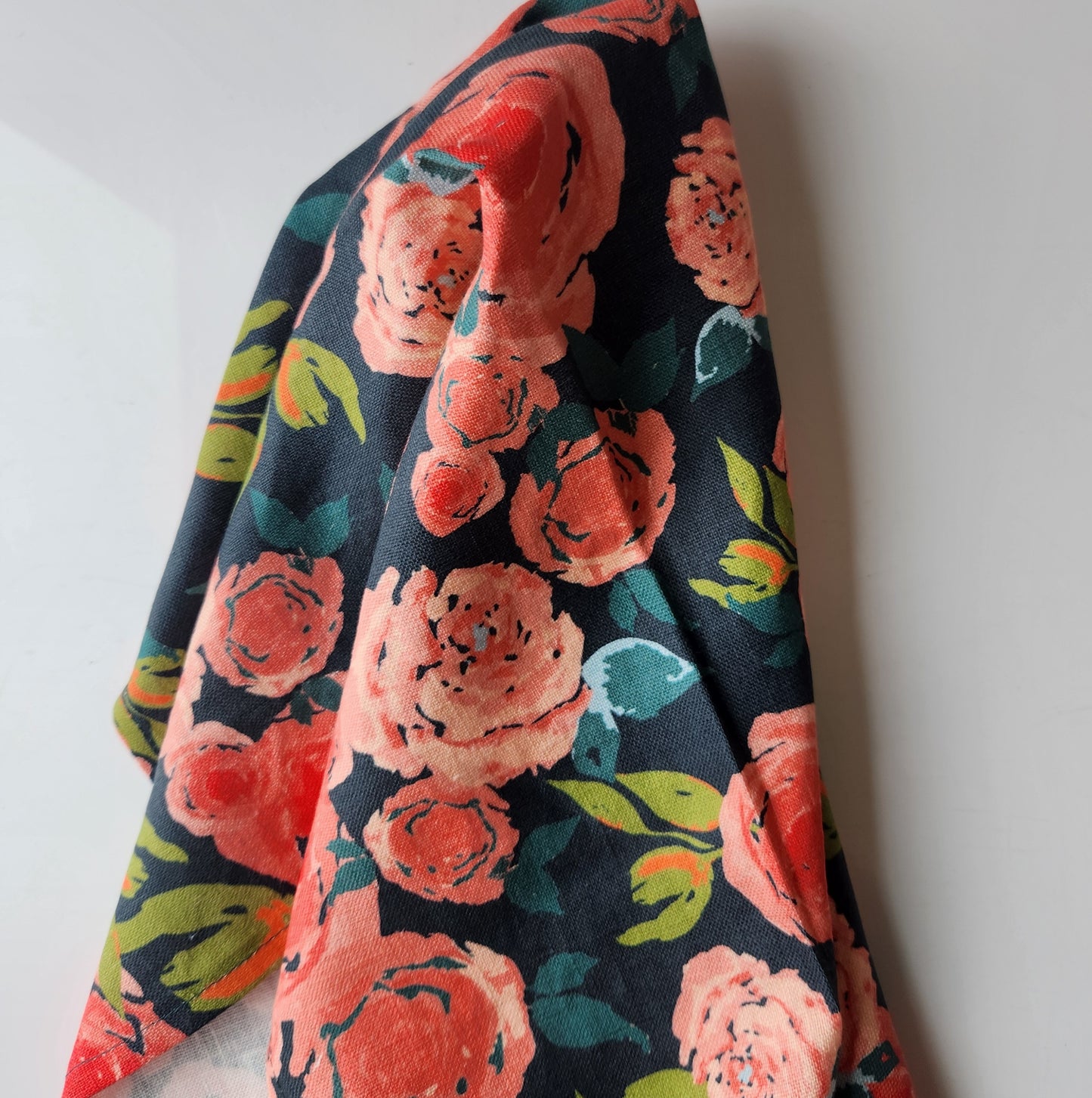 Linen Towel For Kitchen or Bath in "Rosette" by Glass Muriel