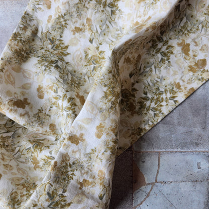 Linen Towel For Kitchen or bath "Summer Trellis" by Glass Muriel