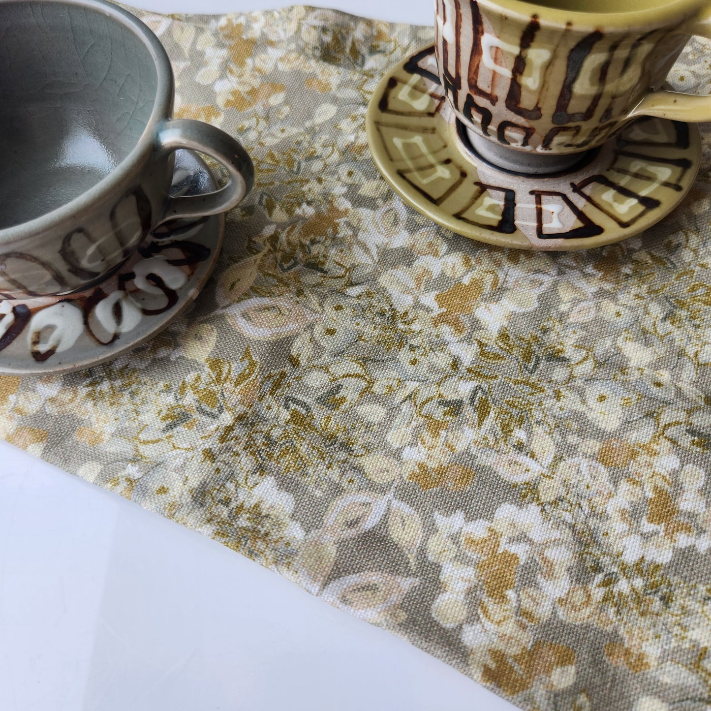 Linen Towel For Kitchen or bath "Summer Trellis" by Glass Muriel