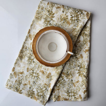 Linen Towel For Kitchen or bath "Summer Trellis" by Glass Muriel