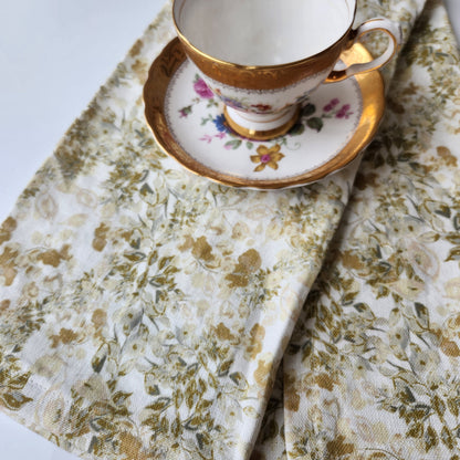 Linen Towel For Kitchen or bath "Summer Trellis" by Glass Muriel