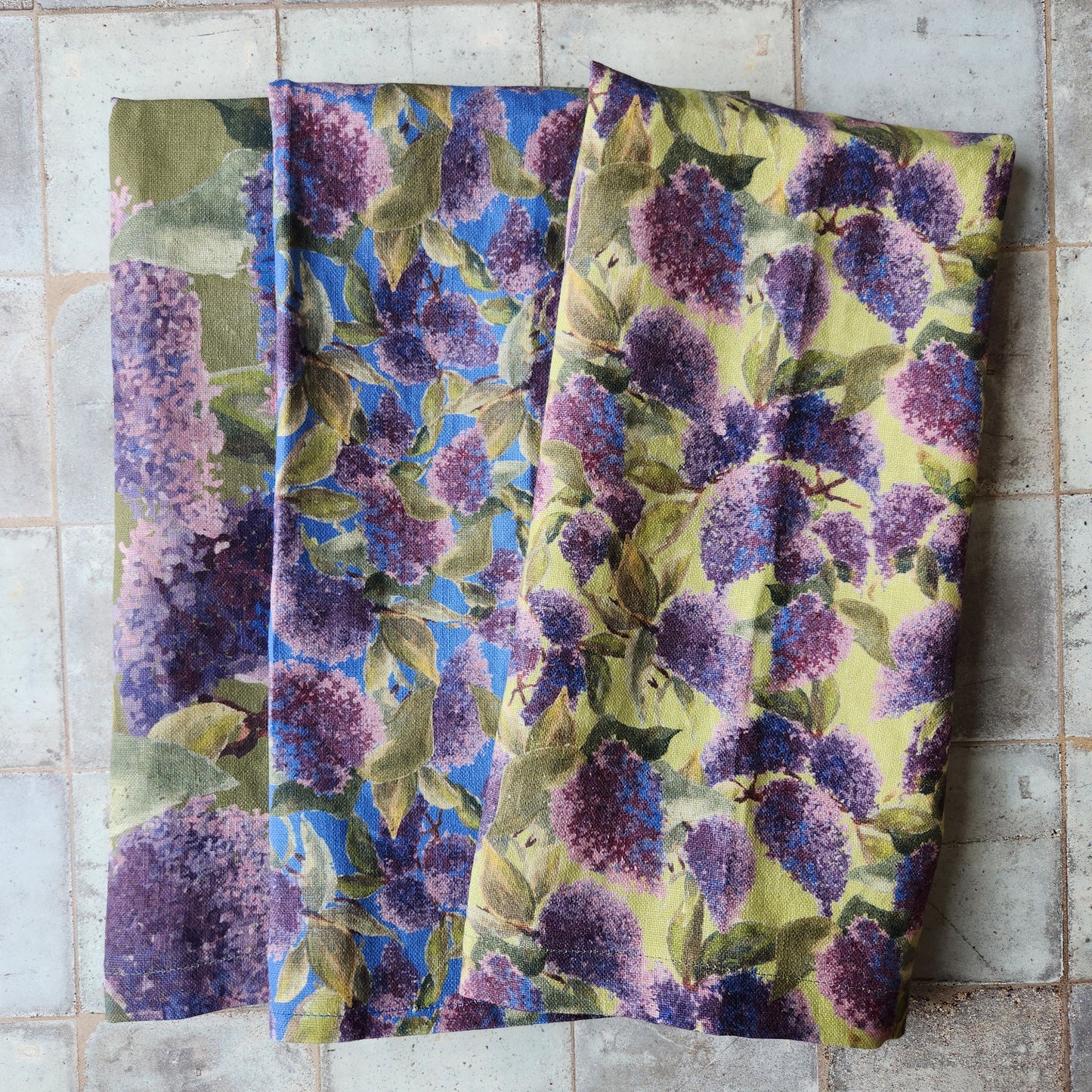 Linen Towel For Kitchen or Bath in "Lilac" by Glass Muriel