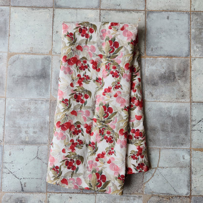 Linen Towel For Kitchen or Bath in "Cherry White" by Glass Muriel