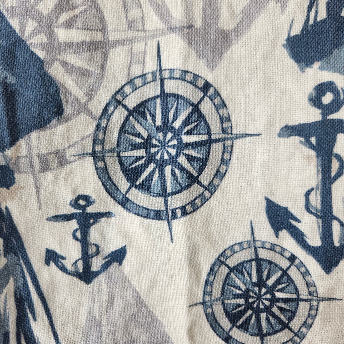 Linen Towel For Kitchen or Bath in "Nautical White" by Glass Muriel