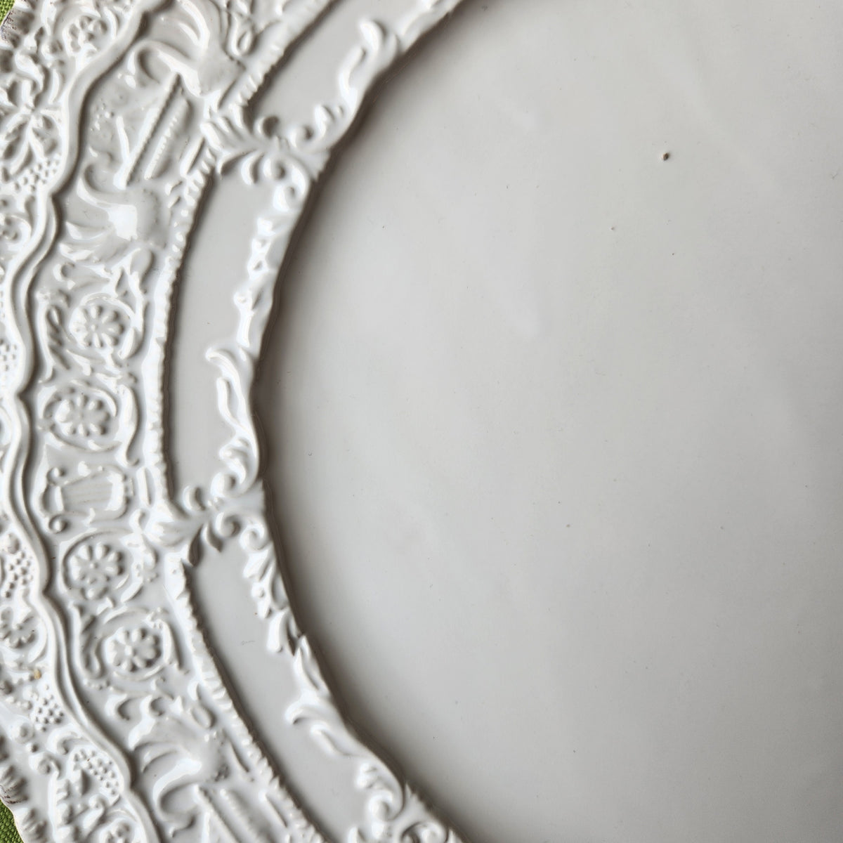 Renaissance White Charger by Arte Italica & Crown Linen Designs