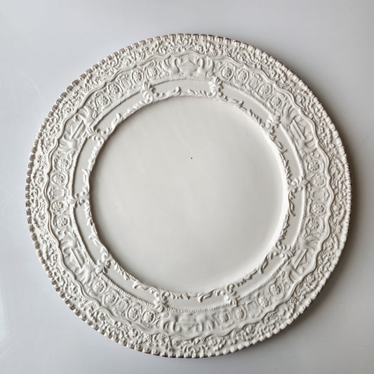 Renaissance White Charger by Arte Italica & Crown Linen Designs
