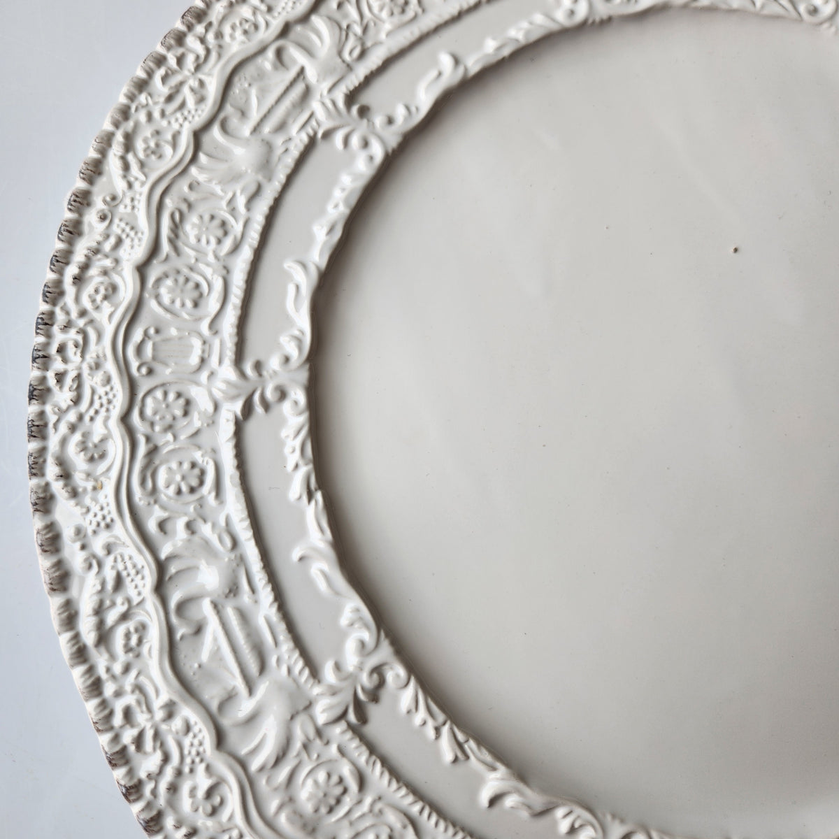 Renaissance White Charger by Arte Italica & Crown Linen Designs