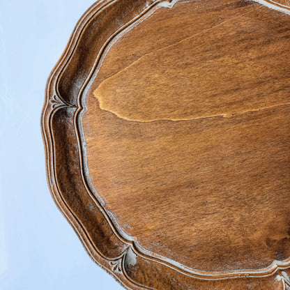 Florentino Wooden Scalloped Charger by Arte Italica & Crown Linen Designs