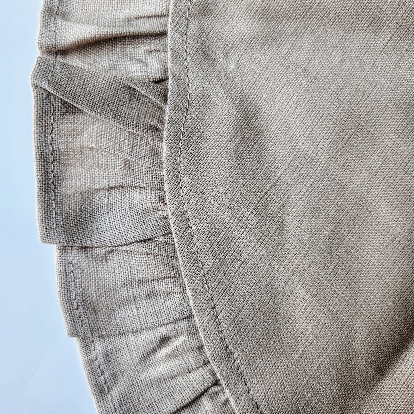 Round Ruffle Linen Placemats by Arte Italica & Crown Linen Designs