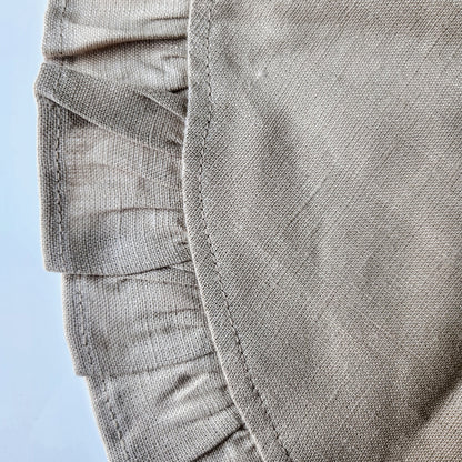 Round Ruffle Linen Placemats by Arte Italica & Crown Linen Designs