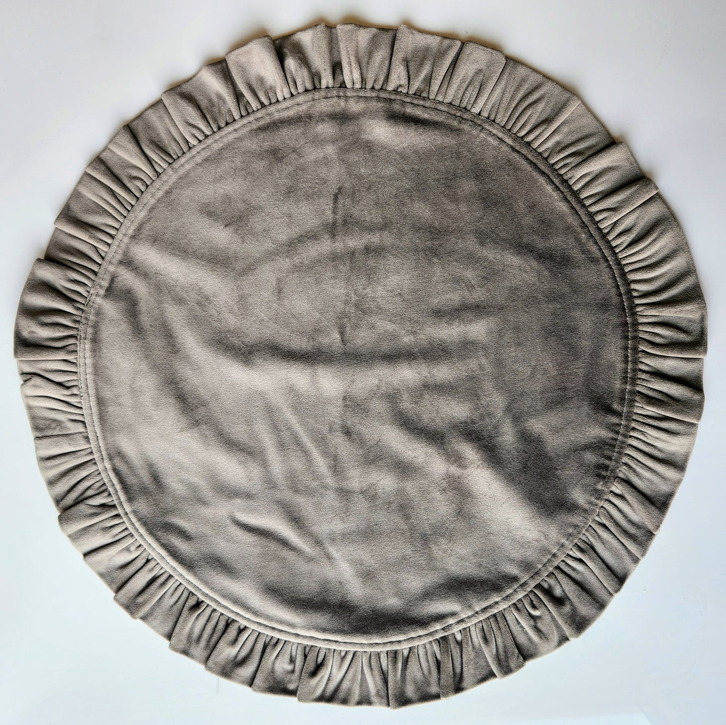 Round Ruffle Velvet Placemats by Arte Italica & Crown Linen Designs