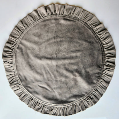 Round Ruffle Velvet Placemats by Arte Italica & Crown Linen Designs