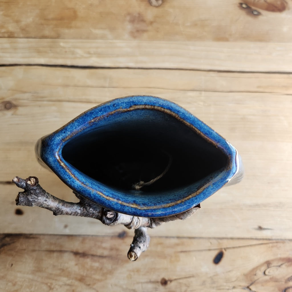 Blue Birch Vase by Jan Toscano