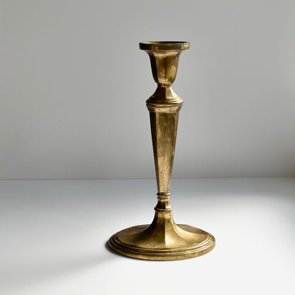 Found Mid-Century Style Brass Candlestick