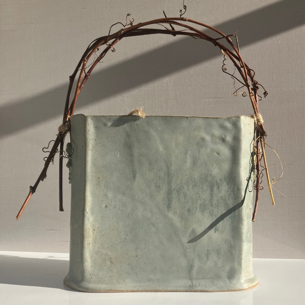 Wild Grape Basket with Vine Handle by Jan Toscano