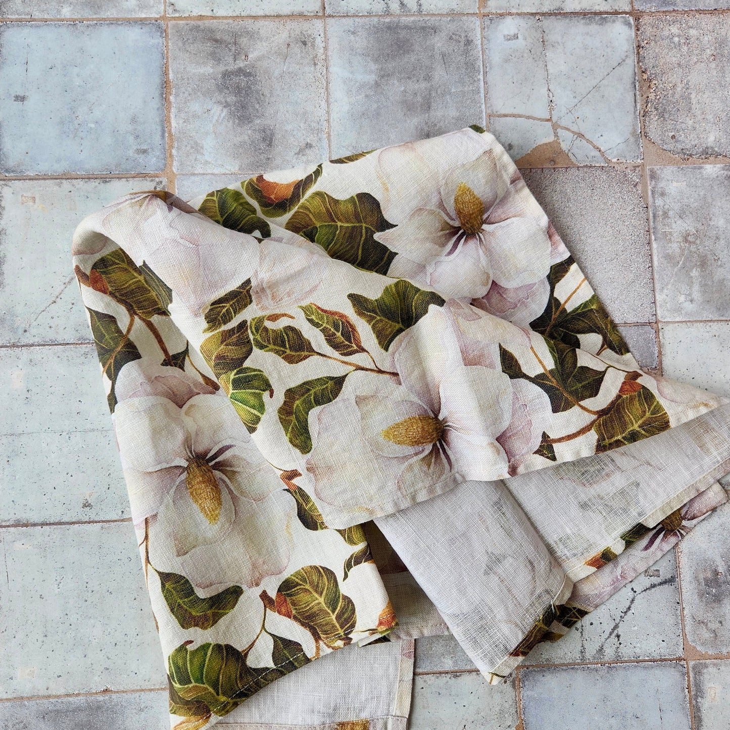 Organic Linen Tea Towel by Sarah Rose