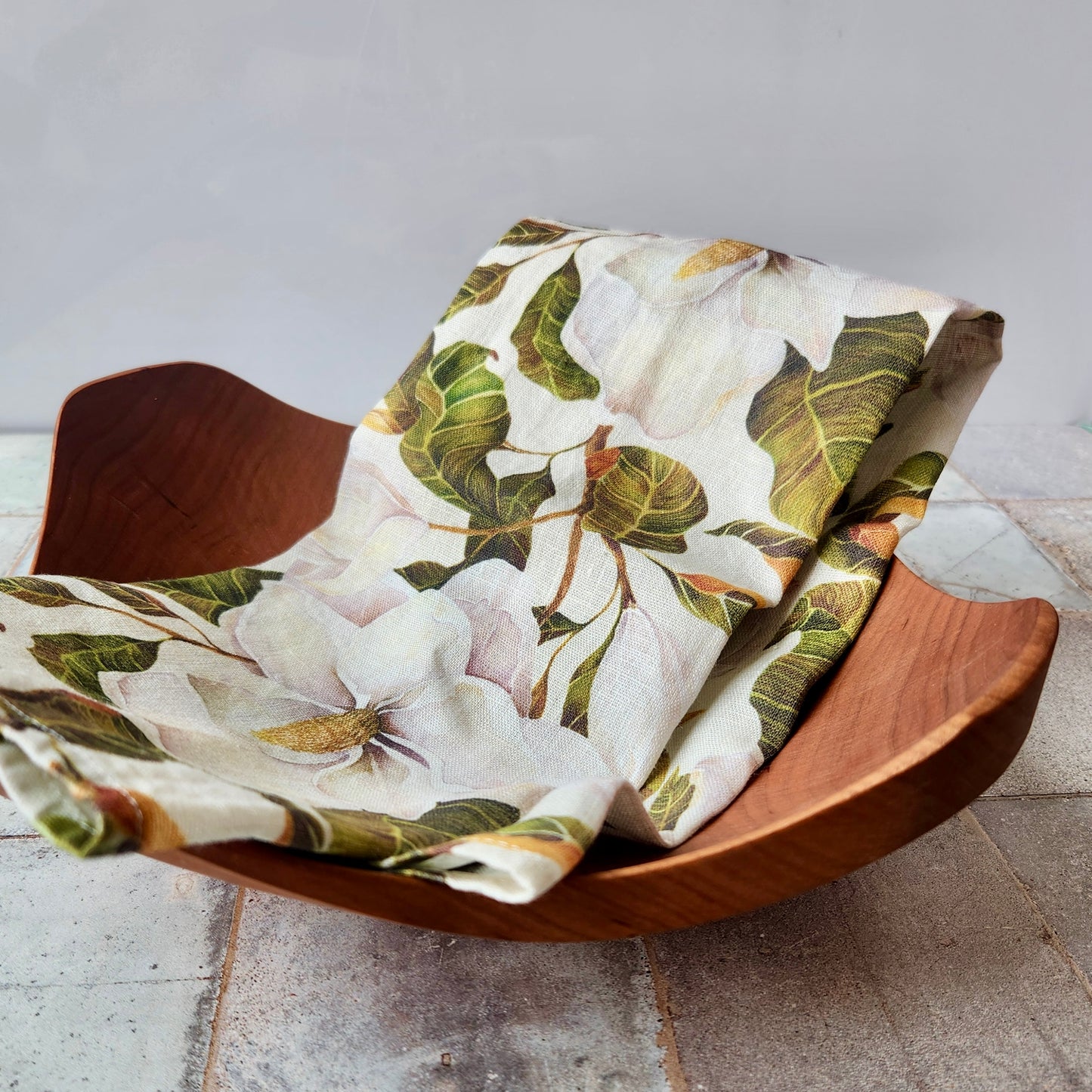 Organic Linen Tea Towel by Sarah Rose