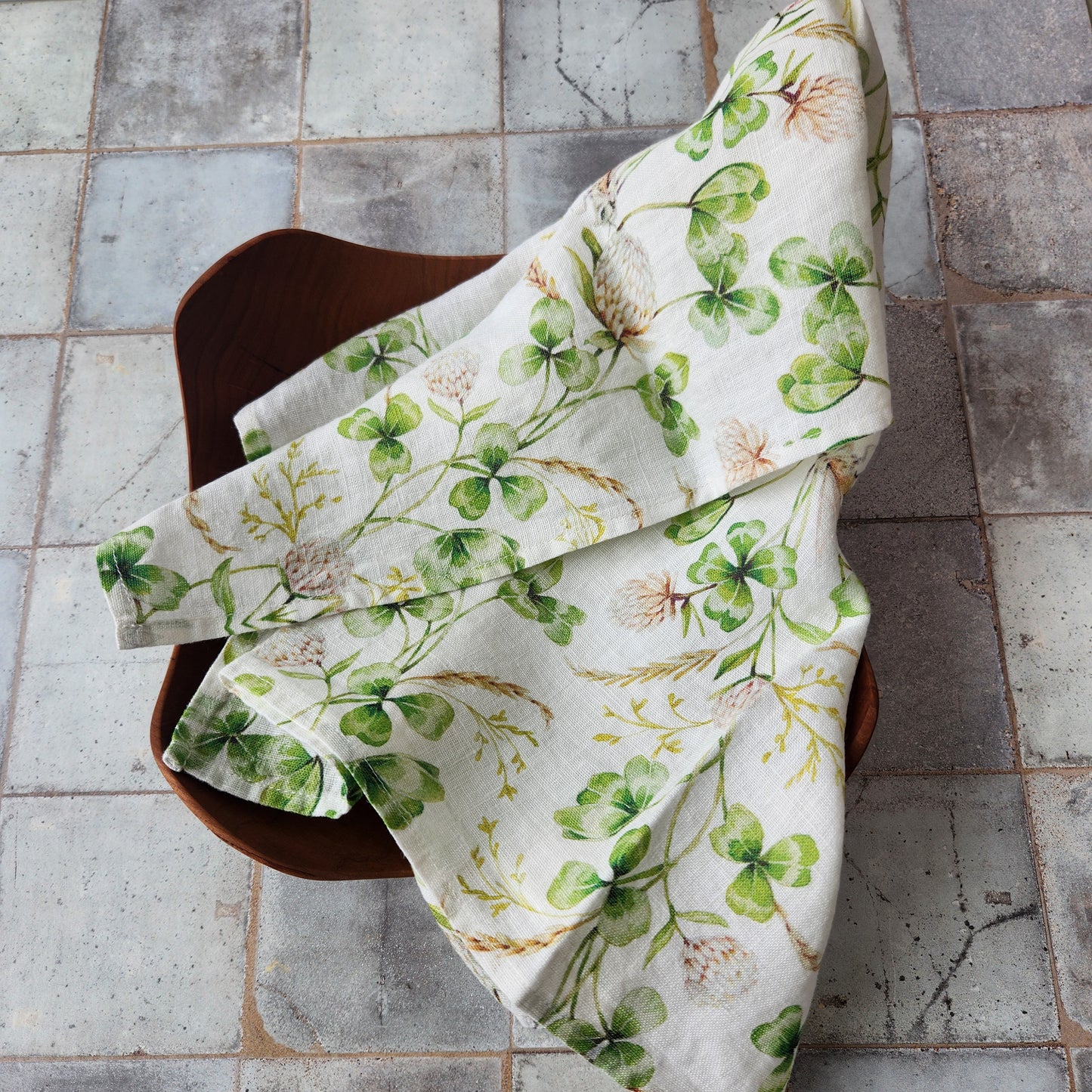 Organic Linen Tea Towel by Sarah Rose