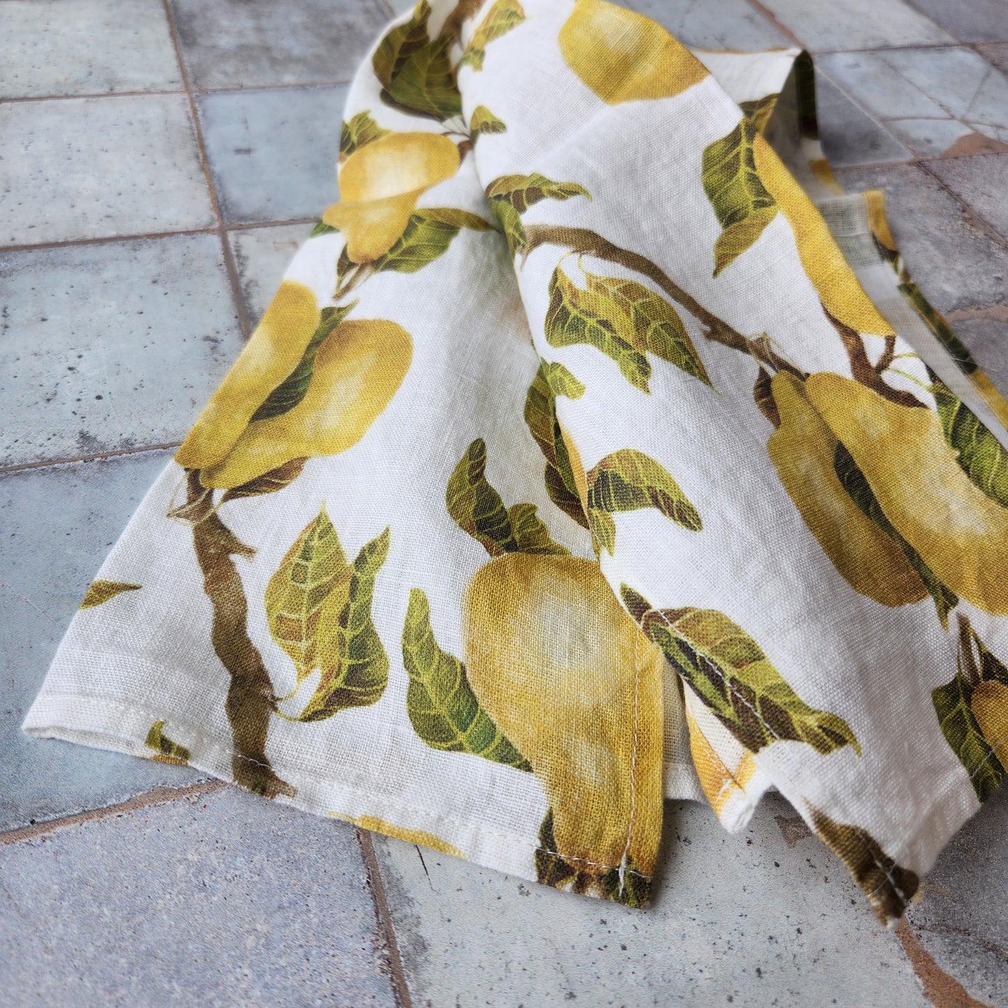 Organic Linen Tea Towel by Sarah Rose