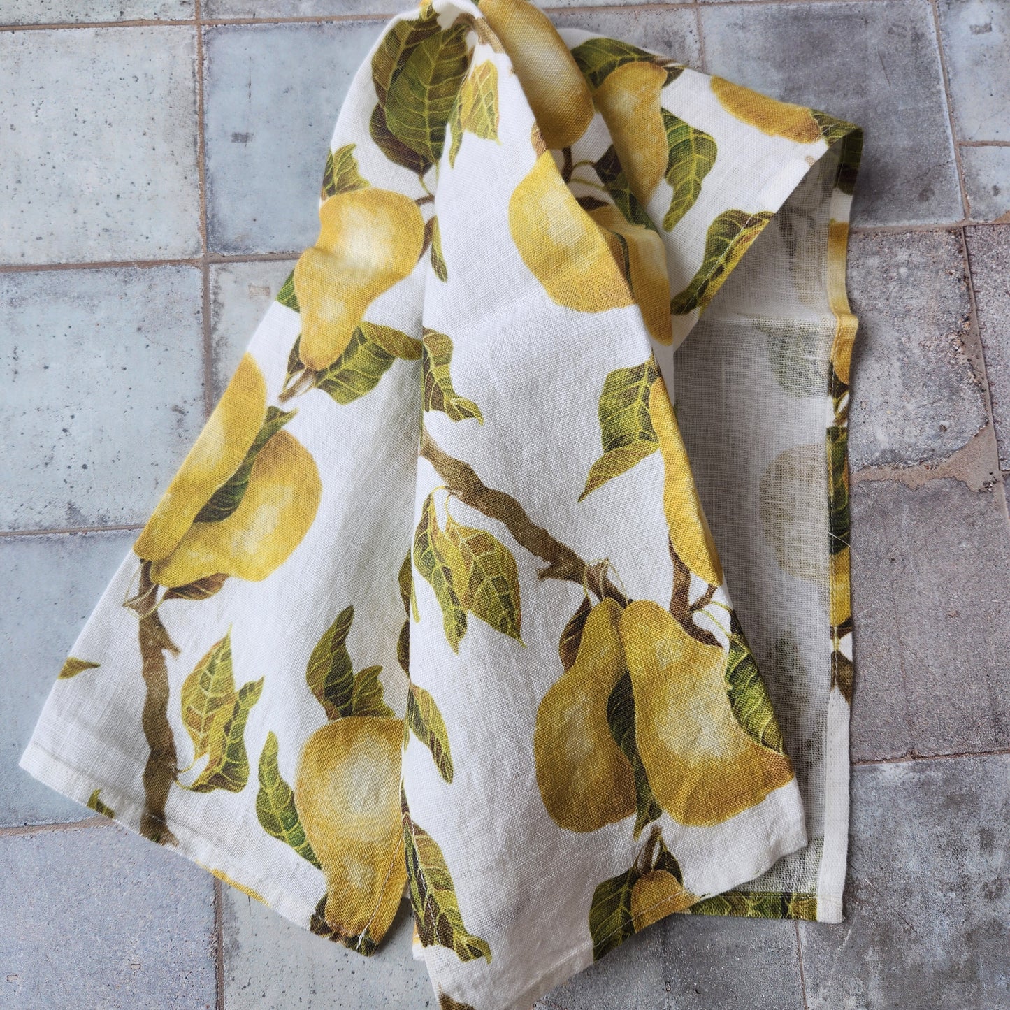 Organic Linen Tea Towel by Sarah Rose