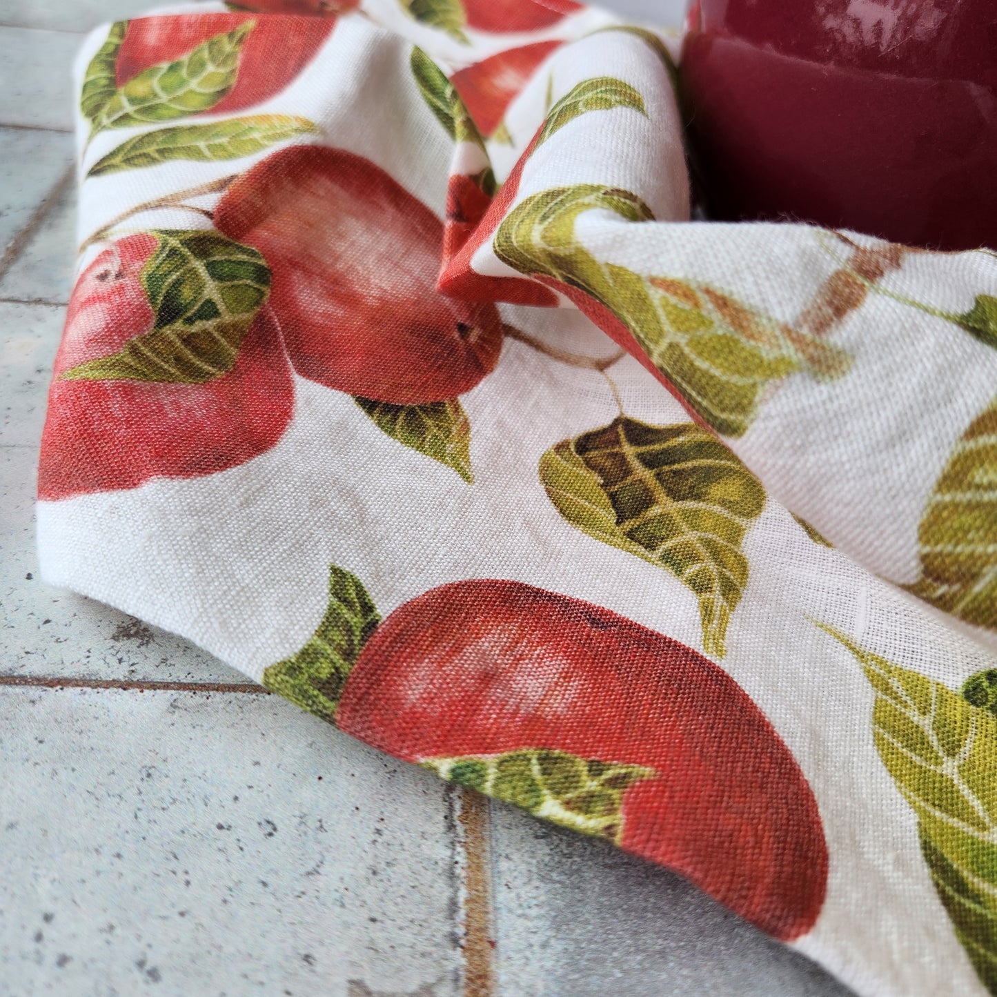 Organic Linen Tea Towel by Sarah Rose