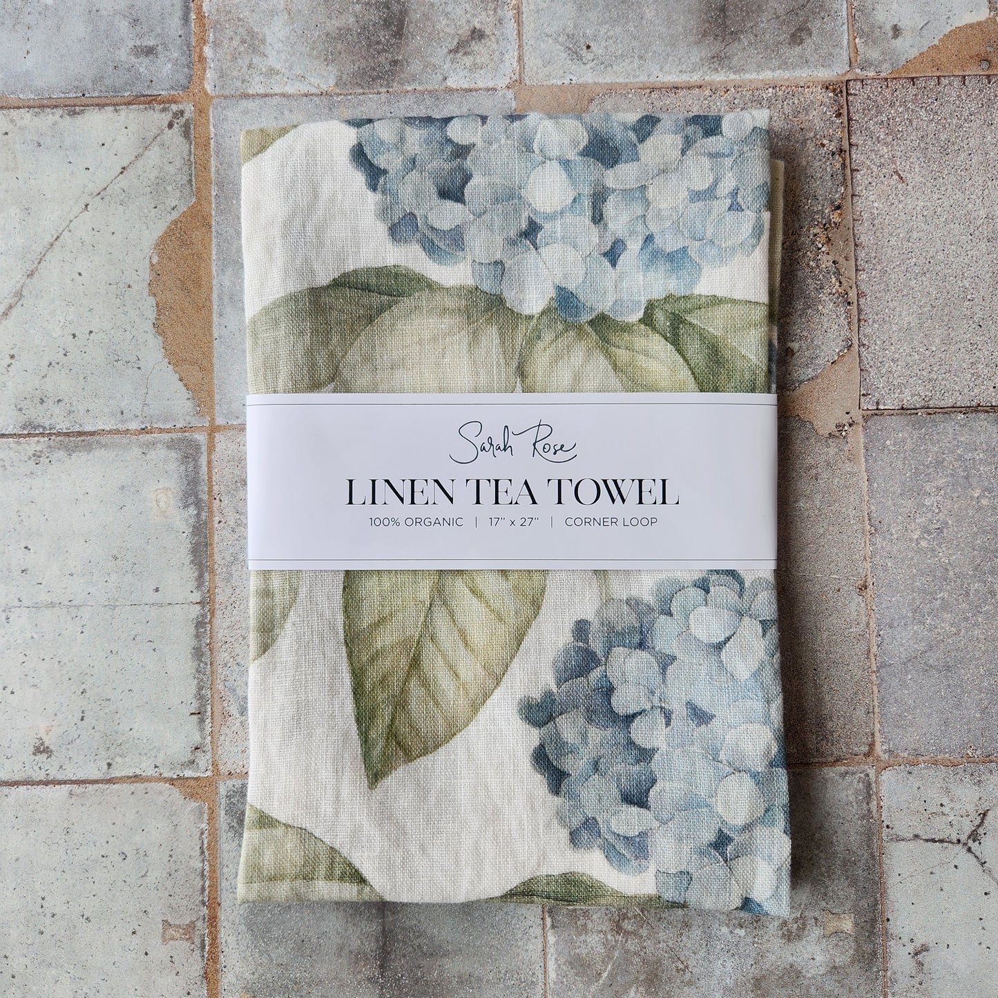 Organic Linen Tea Towel by Sarah Rose