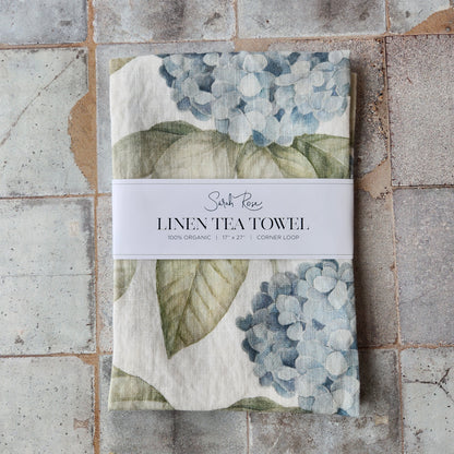 Organic Linen Tea Towel by Sarah Rose