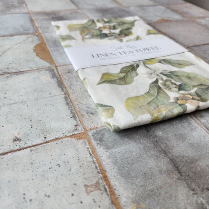 Organic Linen Tea Towel by Sarah Rose