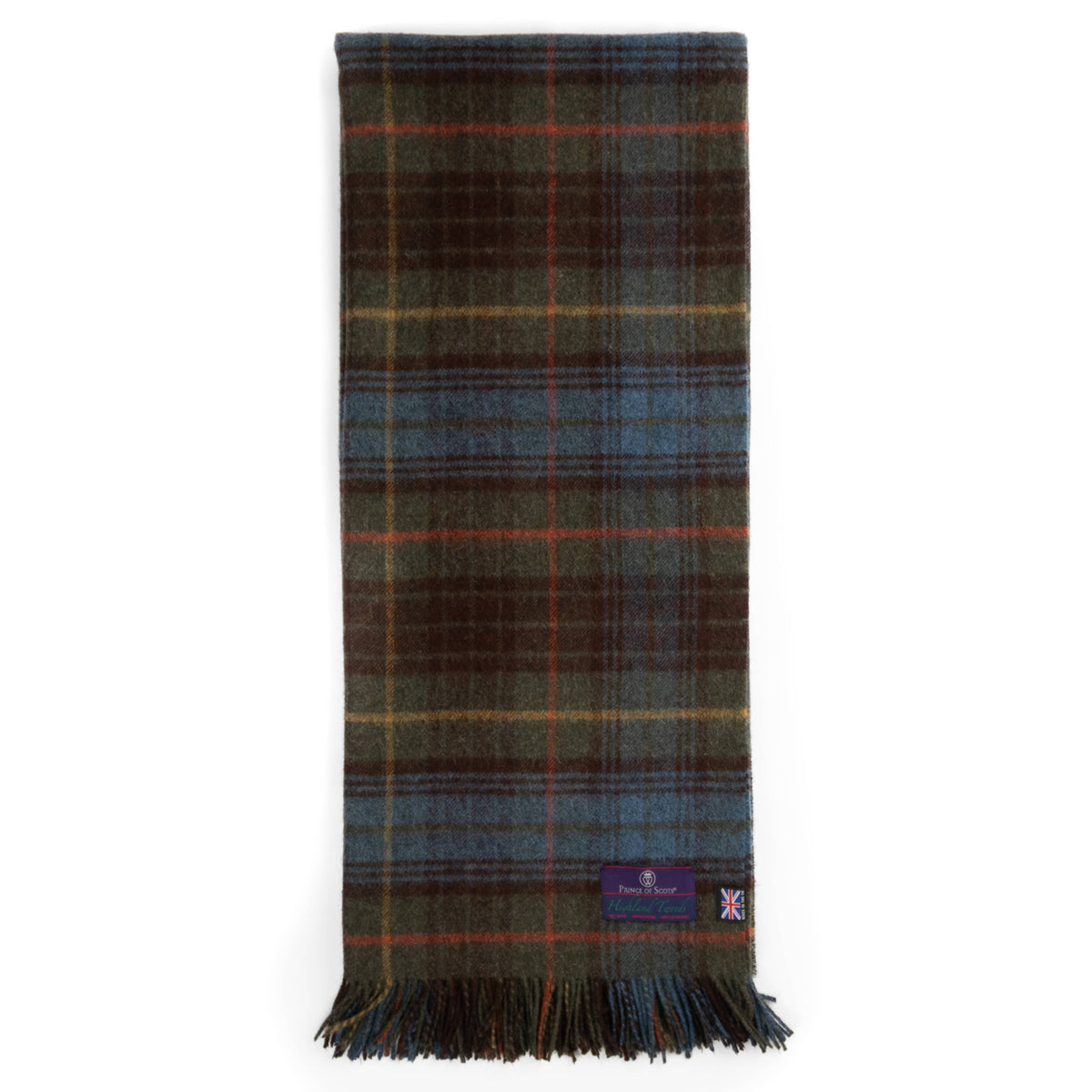 Highland Tweeds Lambswool Throw (Antique Hunting Stewart) by Prince of Scots