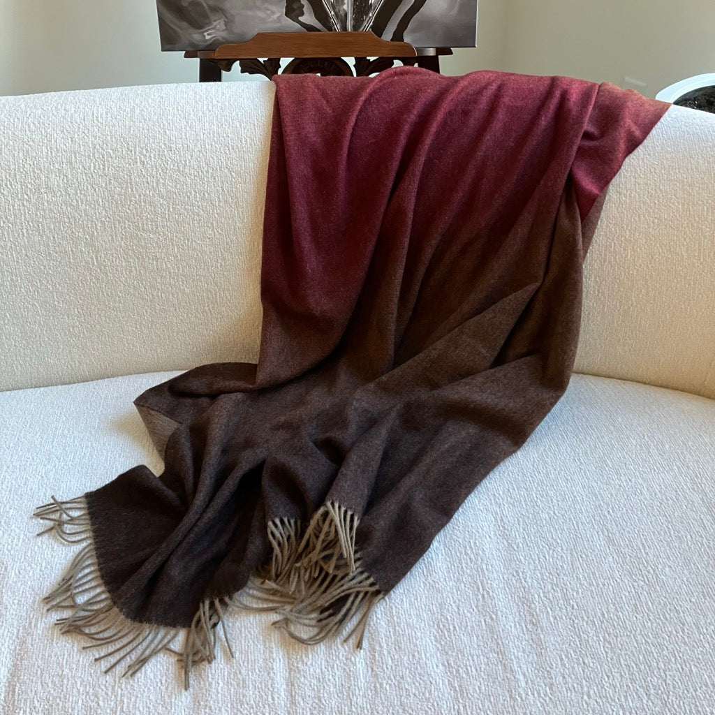 Whisper Ombre Merino Throw by Prince of Scots