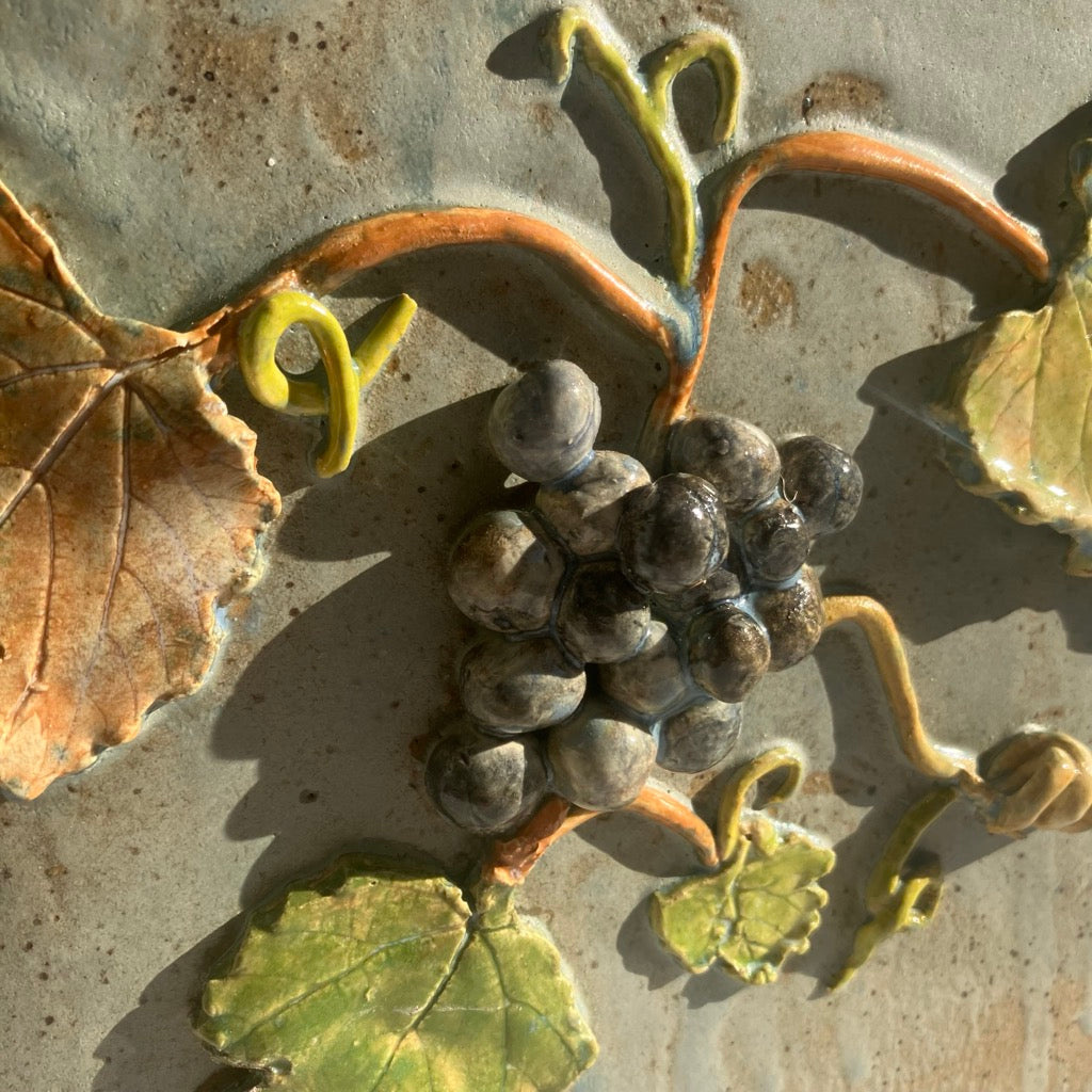 Wild Grape Basket with Vine Handle by Jan Toscano