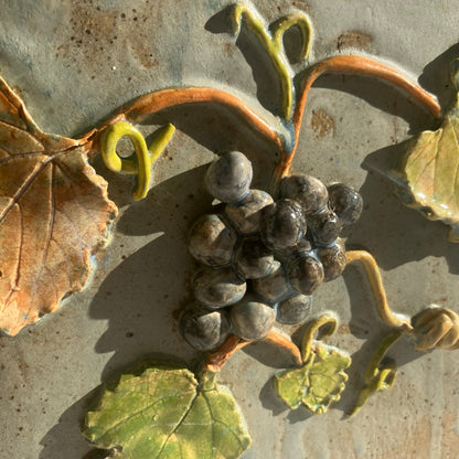 Wild Grape Basket with Vine Handle by Jan Toscano