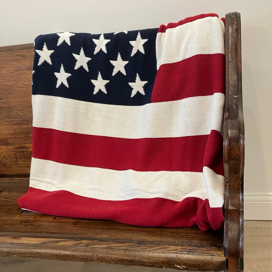 American Flag Throw Blanket by In2Green