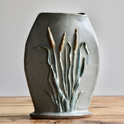 Cattail Vase by Jan Toscano