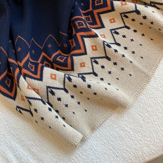 Vintage Icelandic Throw Blanket by In2Green