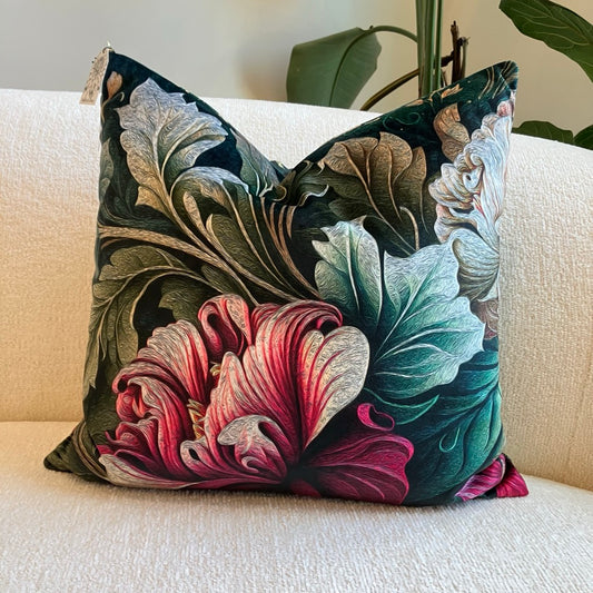 Darla Floral Throw Pillow by Dahlia & Grace