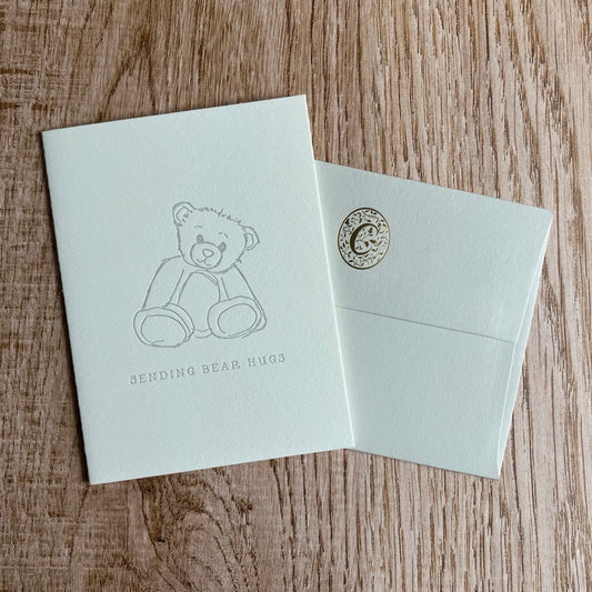 Sending Bear Hugs Greeting Card By Ciarra Claire