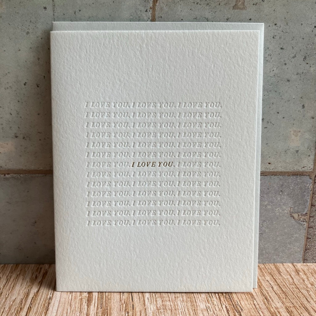 I Love You Greeting Card By Ciarra Claire