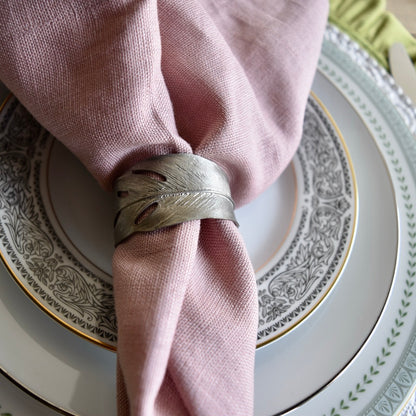 Feather Napkin Rings By Michael Michaud (Set of 4)