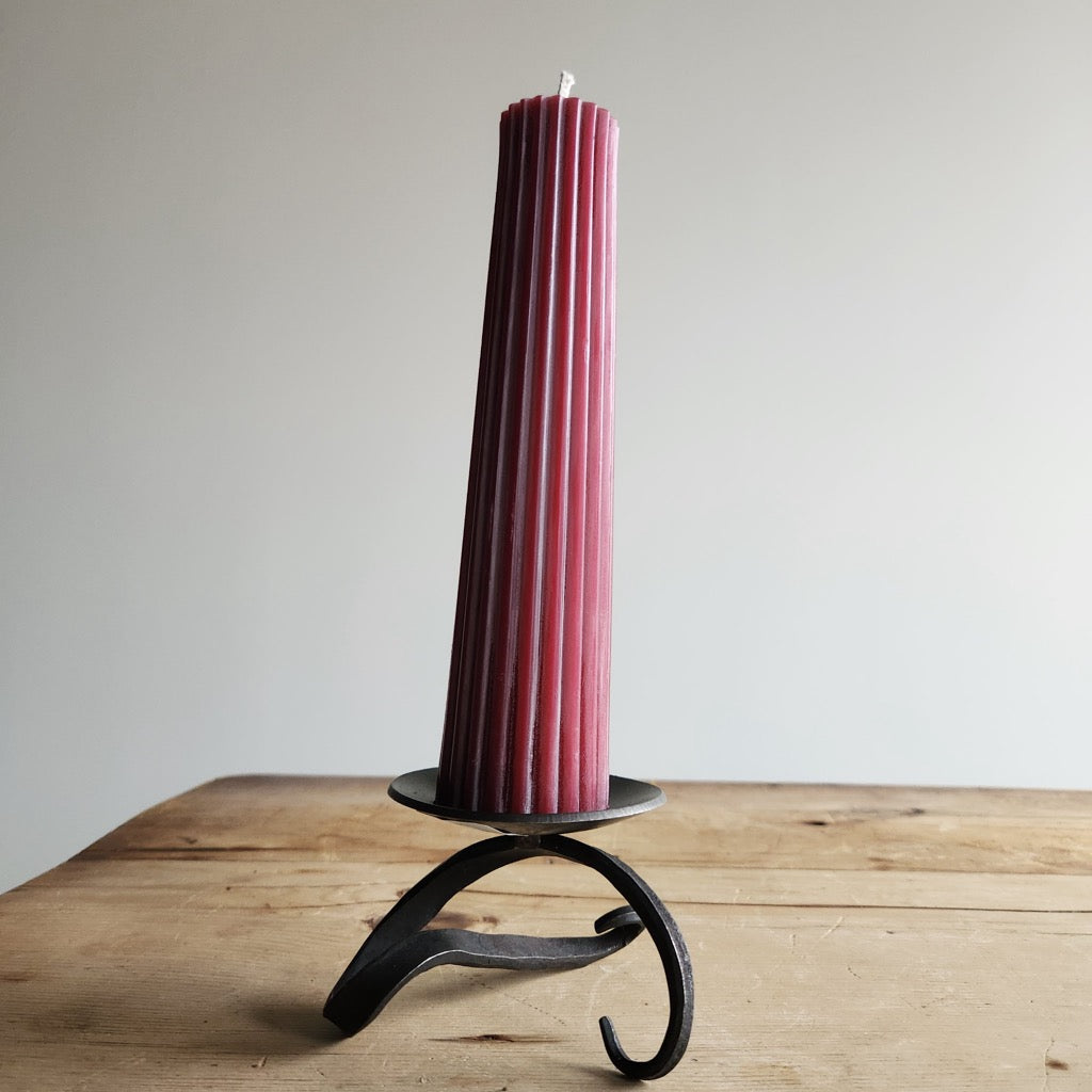 Sculpture Candle Holder by Blackthorne Forge