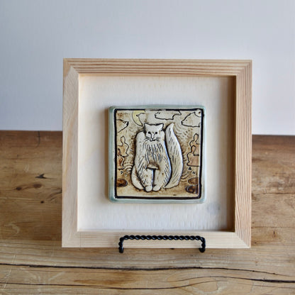 Art Tile - The Cat #2 by Otis Pottery